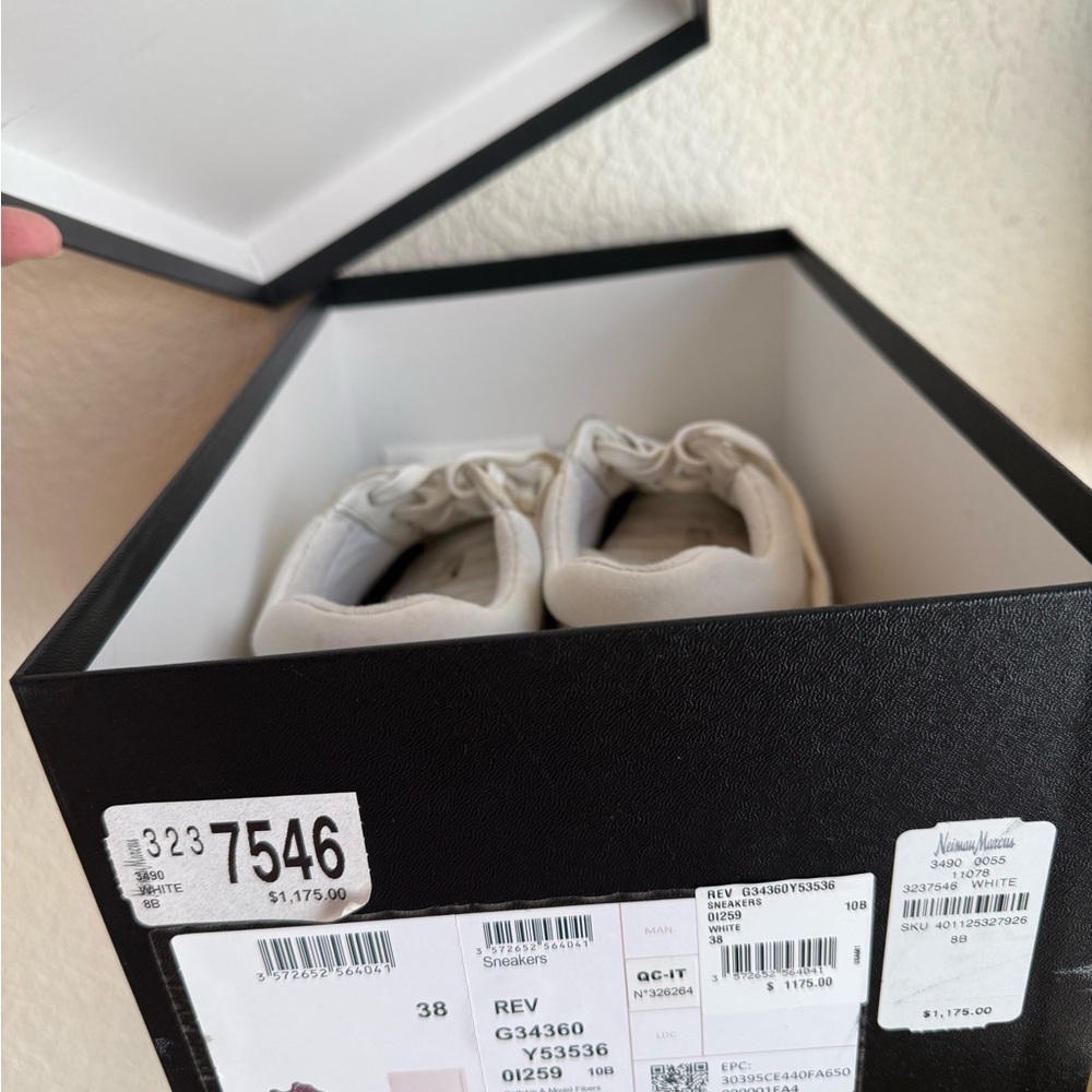 Chanel Women's Sneakers off-white, suede leather & fabric 38 - Picture 11 of 12